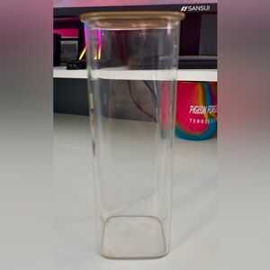 Clear Glass Incense Burner